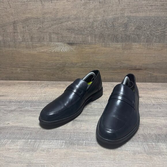 Bostonian commonwealth Flexlite Black Leather Loafers Men's Size 9.5 - Picture 1 of 6